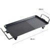 Electric Griddle Grill, Family Indoor BBQ, waterproof Smokeless Coated Non-Stick