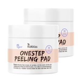 Meoncell ROKKISS slightly acidic towel peeling pad 70 sheets 155ml 2 pieces NONE / 메온셀 ROKKISS 약산성 때타올 필링패드 70매 155ml 2개 NONE