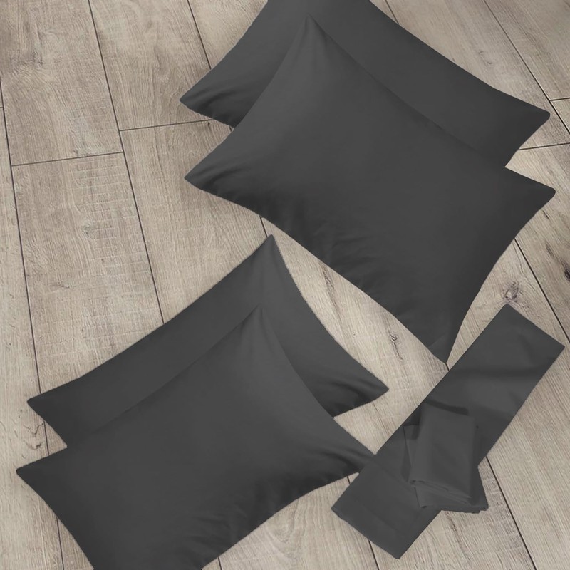 Rayyan Linen 4 Pack Pillow Cases 100% Egyptian Cotton 200