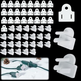 25 Sets Plug Protectors Covers and Weatherproof Gaskets, Outdoor Waterproof Outlet Plug Covers for Christmas Lights, Extension Cords, GFCI Tripping Prevention, Fit 2 or 3 Pronged Plugs