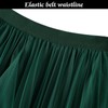 Women's Tulle Skirt A-Line Long Fairy Skirts Elastic Waist Layered