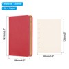 PATIKIL 6 Ring Binder Cover, 2 Pack A7 Leather Notebook