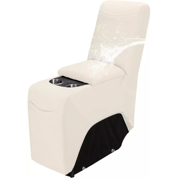 100% Waterproof Recliner Console Cover, Stretch Middle Console Couch Covers
