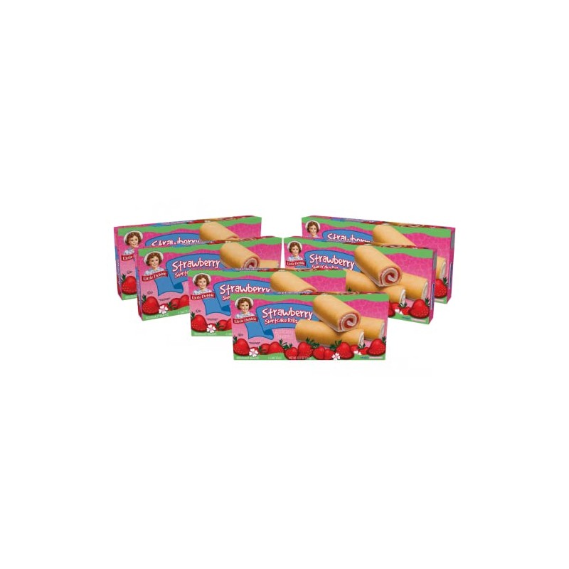 Little Debbie Strawberry Shortcake Rolls, 36 Individually Wrapped Cake Rolls