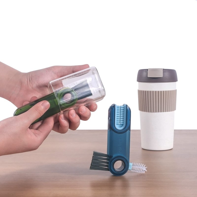 3 in 1 Cup Lid Gap Cleaning Brush Set, Multifunctional