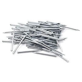 Design61 100 x Steel Pins Skirting Board Pins Nail 1.5 x 25 mm Flat Head Galvanised