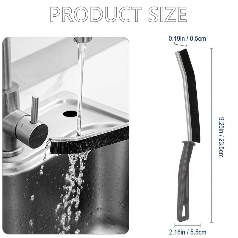 Crevice CleaningBrush, Multifunctional Gap CleaningBrush Tool, Bathroom Gap Brush, Grout