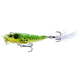 Fishing Tackle Lures Frog Popper, Green Yellow, 3"