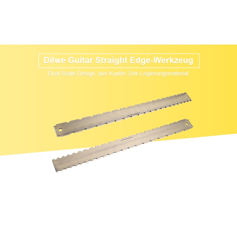 Practical 24.75 Notched Fret Board Straight Edge Luthiers Tool for