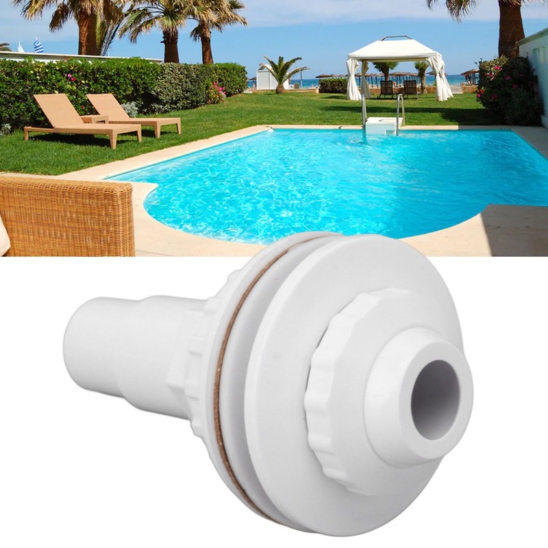 Above Ground Pool Complete Return Outlet Jet Fitting, PVC Leakproof