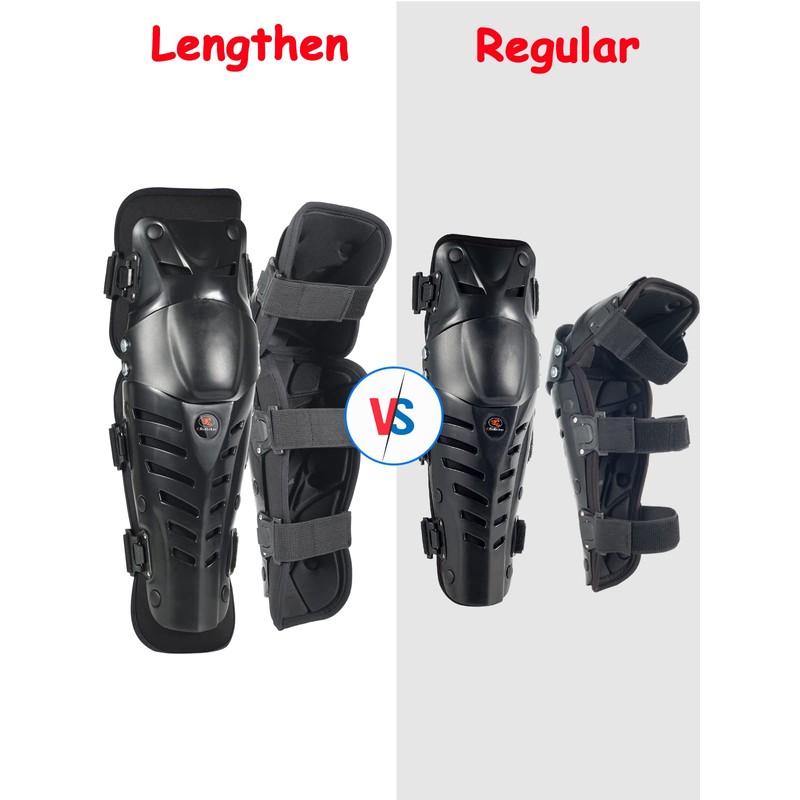 Motorcycle Shin Guards Protective Gear Leg Armor Dual Axis Pivoting