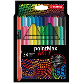 Fineliner - STABILO pointMax - ARTY - Pack of 24 - Assorted Colours
