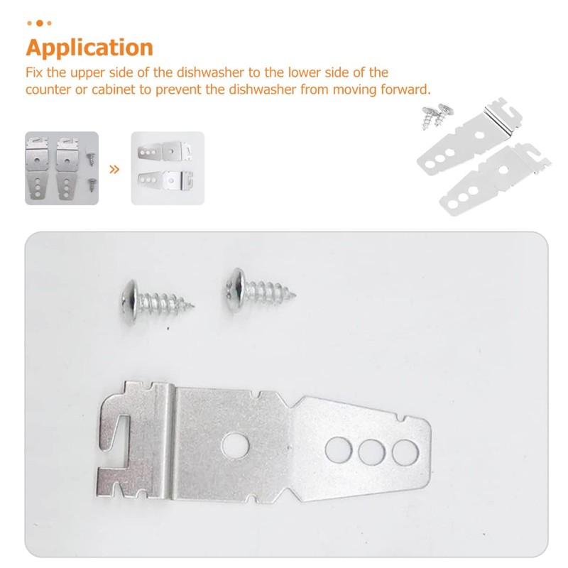 jojofuny Sets Dishwasher Bracket Mounting Kit for Granite Countertop Dishwasher