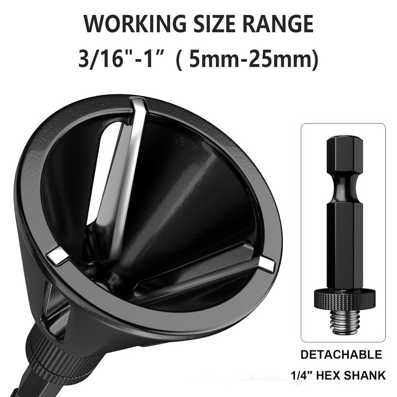 Farady Deburring External Chamfer Tool Drill Bit with Tungsten Carbide