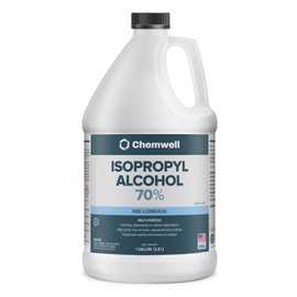 Chemwell Isopropyl Alcohol 70% (1 Gallon) - High Purity Multipurpose Cleaner & Solvent for Home & Commercial Use - Made in USA
