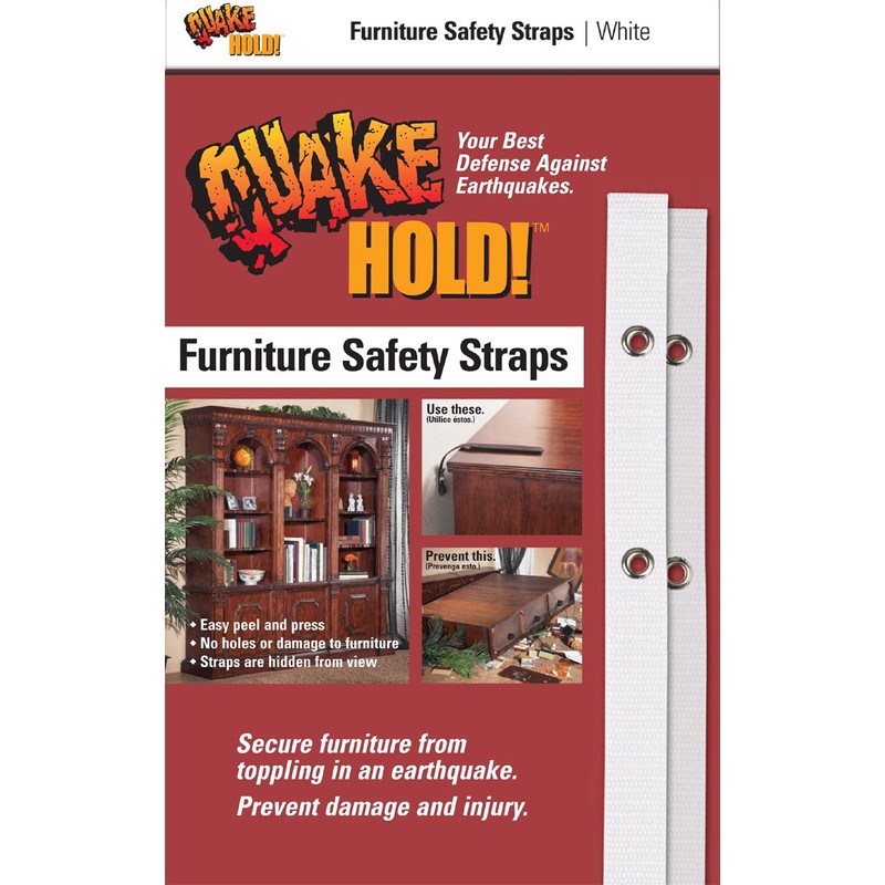 Quakehold! Furniture Strap Kit, Earthquake Fasteners for Disaster Preparedness, Child