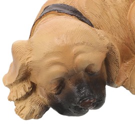 SUPVOX Puppy Key Box Hidden Key Holder Dog Figurine Garden Decor Outdoor Hider Safe Box for Yard Security 5.82X2.28X3.42 Inches