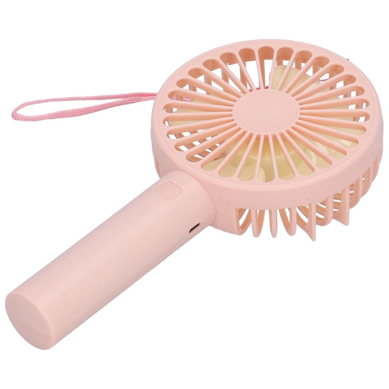 Handheld Electric Fan 4‑Blade 3‑Speed Adjustable USB Rechargeable Cooling Tool