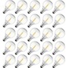 abulber G40 LED Outdoor String Light Bulbs, Shatterproof Waterproof, E12