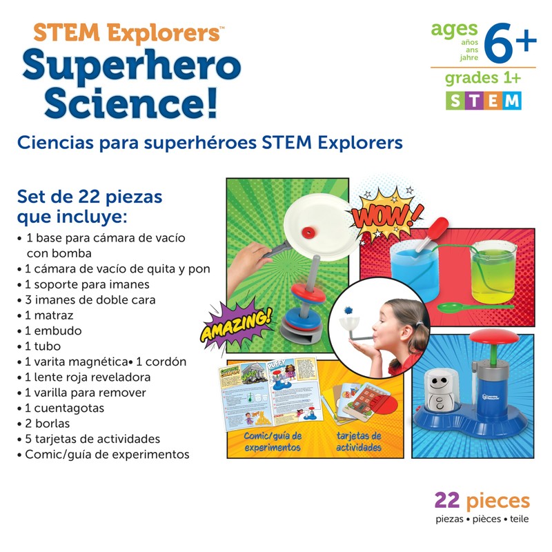 Learning Resources Stem Explorers Superhero Science!, 21 Piezas, a Partir