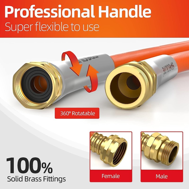 SPECILITE Garden Water Hose 200 ft x 5/8 in Heavy
