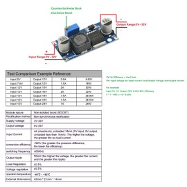 2Pcs 4A XL6009 Boost Converter Step Up Adjustable 15W DC 3-32V to 5-50V DC-DC Power Supply Module