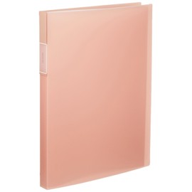 Kingjim Clear File Transparent Favorites 40 Pocket A4 Vertical Pink FV166TW-P