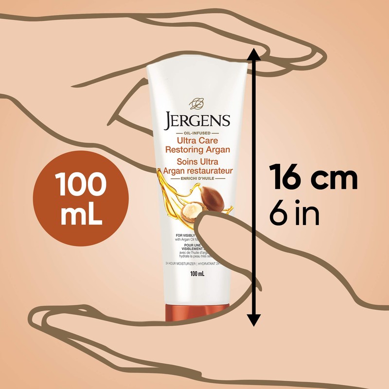 Jergens® Travel Size Ultra Care Restoring Argan Oil-Infused Moisturizer &