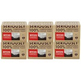 Boyd's Coffee Good Morning Medium Roast Single Serve Pods, 12 Count (Pack of 6)
