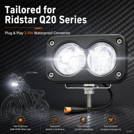 Ebike Headlight for Baja Light for Ridstar Q20/Q20 Lite/Q20 Pro