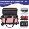 Goloni Double Roller 2 Ball Bowling Bag with Separate Shoe
