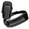 Cangurera Deportiva, Bolsa Deportiva con Cinturón Elastic para brazo y