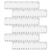 6 Pcs Clear Ruler,6 inch Ruler, Plastic Ruler, Drafting Tools,