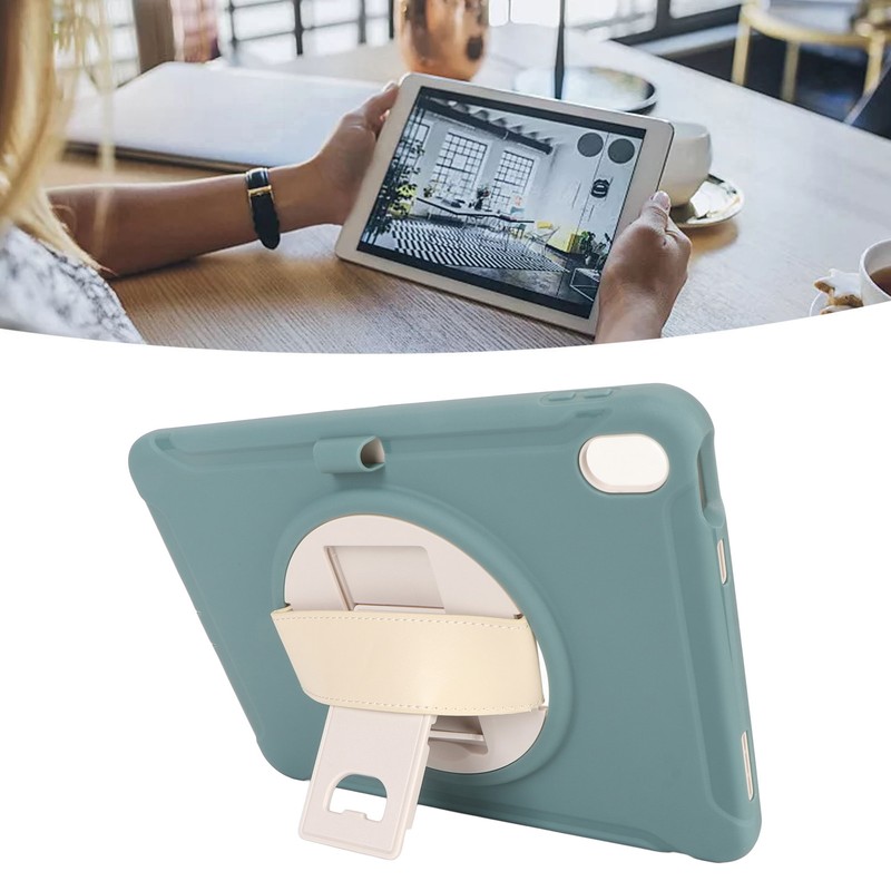Tablet Case Hard PC Precise Cutouts Hand Strap 360 Degree