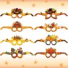 120pcs Thanksgiving Day tattoos stickers and party glasses combination set，Birthday