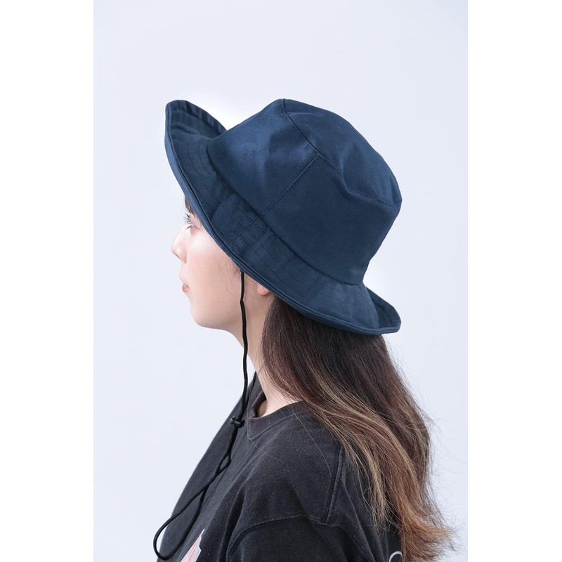 Kawadomi Seisakusho Rain Hat Bucket Hat Women's Size KW-BH101NV Navy