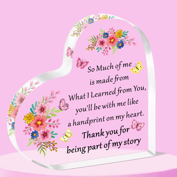 SMARGO Teacher Gifts for Women Acrylic Teacher Appreciation Gifts Student