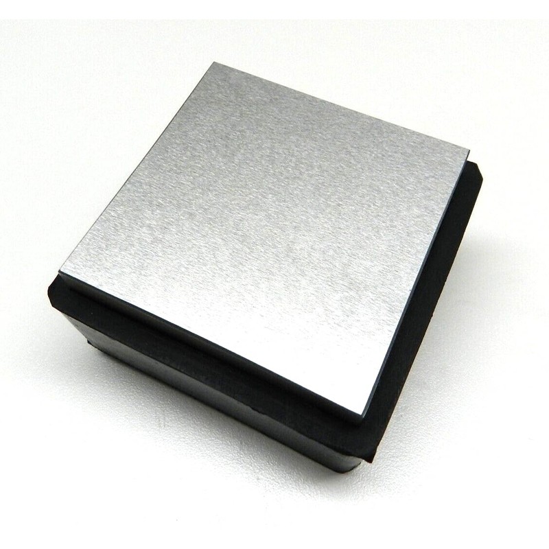 JTS Steel Bench Block W/Rubber Base 2-1/2" Square 1" Thick