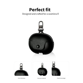 Case for Technics EAH-AZ100 / EAH-AZ100E-S/EAH-AZ100E-K Earbuds - Durable Earphone Cover with Precise Holes and Charging Compatibility - Shock-proof, Comfortable Touch,Black