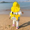 YSGSMOM Kids Mesh Beach Bag, Cute Crab-Shaped Seashell Collecting Bag