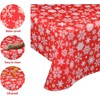 iwiio Christmas Tablecloth, 54 x 108 Christmas Table Cloth Rectangular