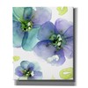 Epic Graffiti 'Blue Flowers' by Dawn Derman, Giclee Canvas Wall