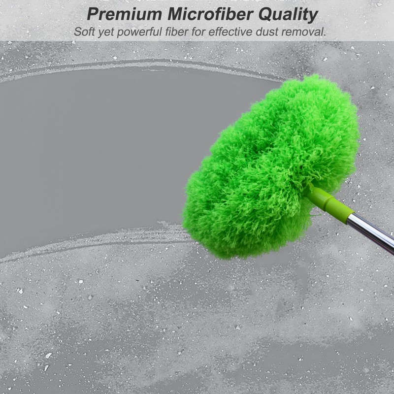 Extendable Duster with Cleaning Brushes Set, 17-88 Inch Telescopic Handle,