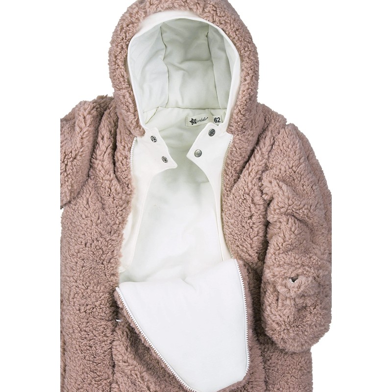 Sterntaler Baby Girl Plush Jumpsuit, light purple