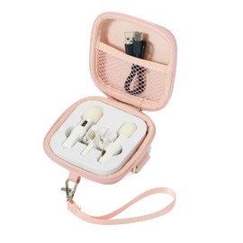 BCEPDCHR Wireless Microphone Case Lav Mic Pouch Mini Microphone Case for Wireless Lavalier Microphones Lavalier Mic Lapel Mics Plug-Play Clip on Mini Microphone (Pink)