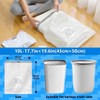 10L Small Bin Bags Drawstring Pedal Bin Liners White Thickened