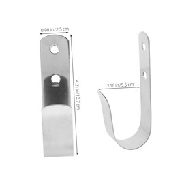 Ipetboom 2pcs Life Ring Holder Bracket Boat Mounted Hook for Pool Use for Garage Storage and Organization