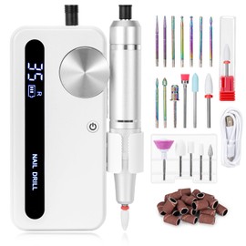 Professional Electric Nail Drill Machine, Nail Drill Kit 35000RPM 18 Drill Bits Nail Tech Professional Drill Nail E File Manicure Pedicure Polishing Nail Drill for Salon Home Use