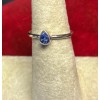 Natural Creations sterling silver stackable ring Size 5 Tanzanite Faceted
