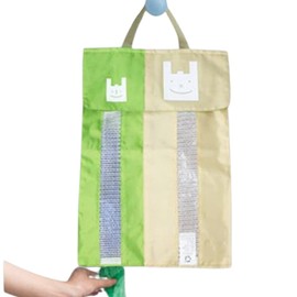 TARATI Plastic Bag Holder, Shopping Bag Stocker, Garbage Bag Storage, Plastic Bag Holder, Shopping Bag Storage, Kitchen Storage, Quick Release Convenient, Green